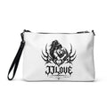 Borsa a tracolla bianca JJLove stemma gotico