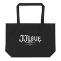 Tote bag nera JJLove con logo