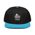 Cappellino snapback JJLove nero e azzurro stemma gotico