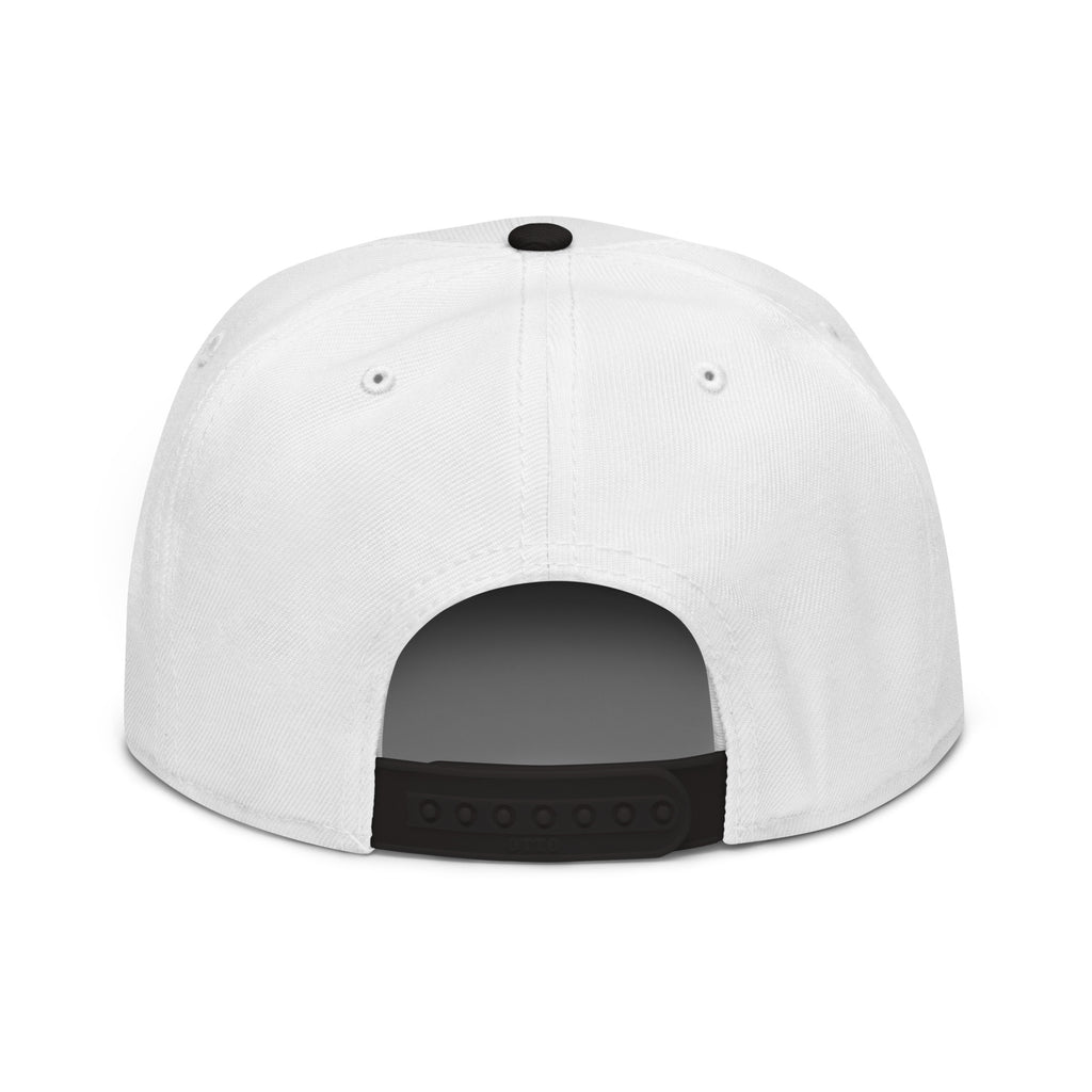 Cappellino snapback JJLove bianco e nero stemma gotico