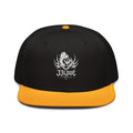 Cappellino snapback JJLove nero e arancione stemma gotico