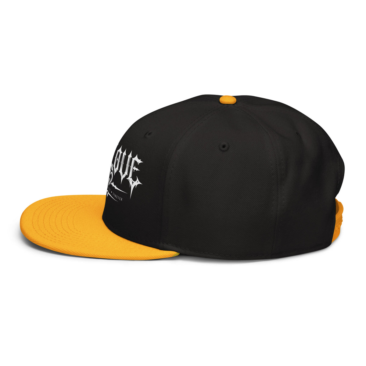 Cappellino snapback JJLove nero e giallo con logo