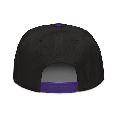 Cappellino snapback JJLove nero e viola stemma gotico