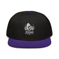 Cappellino snapback JJLove nero e viola stemma gotico