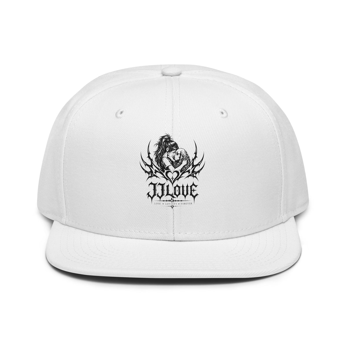 Cappellino snapback JJLove bianco stemma gotico