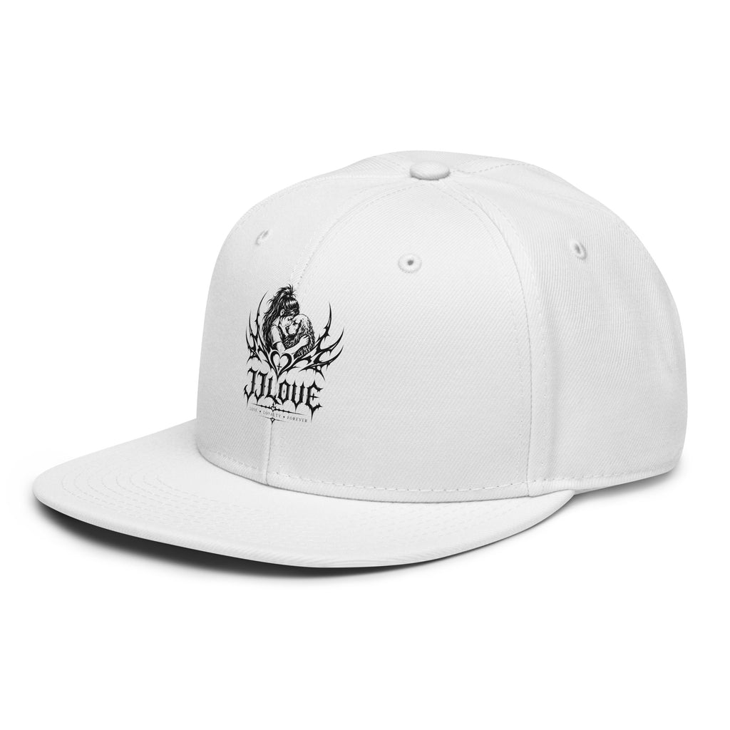 Cappellino snapback JJLove bianco stemma gotico