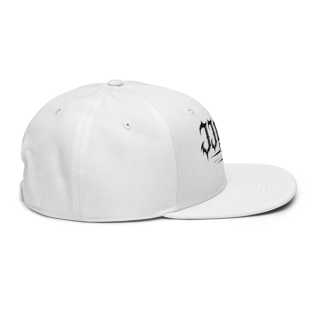 Cappellino snapback JJLove bianco con logo